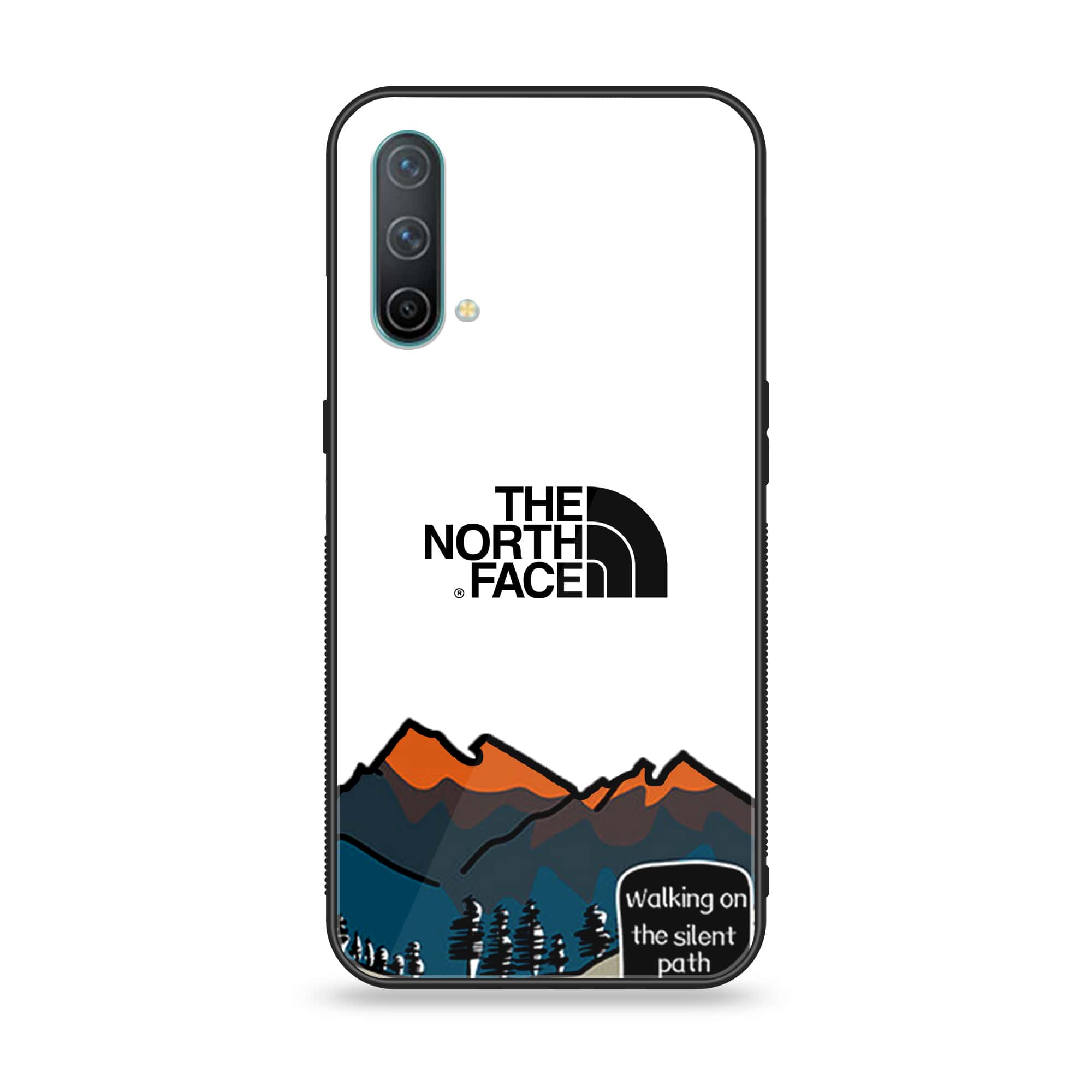 OnePlus Nord CE 5G - The North Face Series - Premium Printed Glass soft Bumper shock Proof Case
