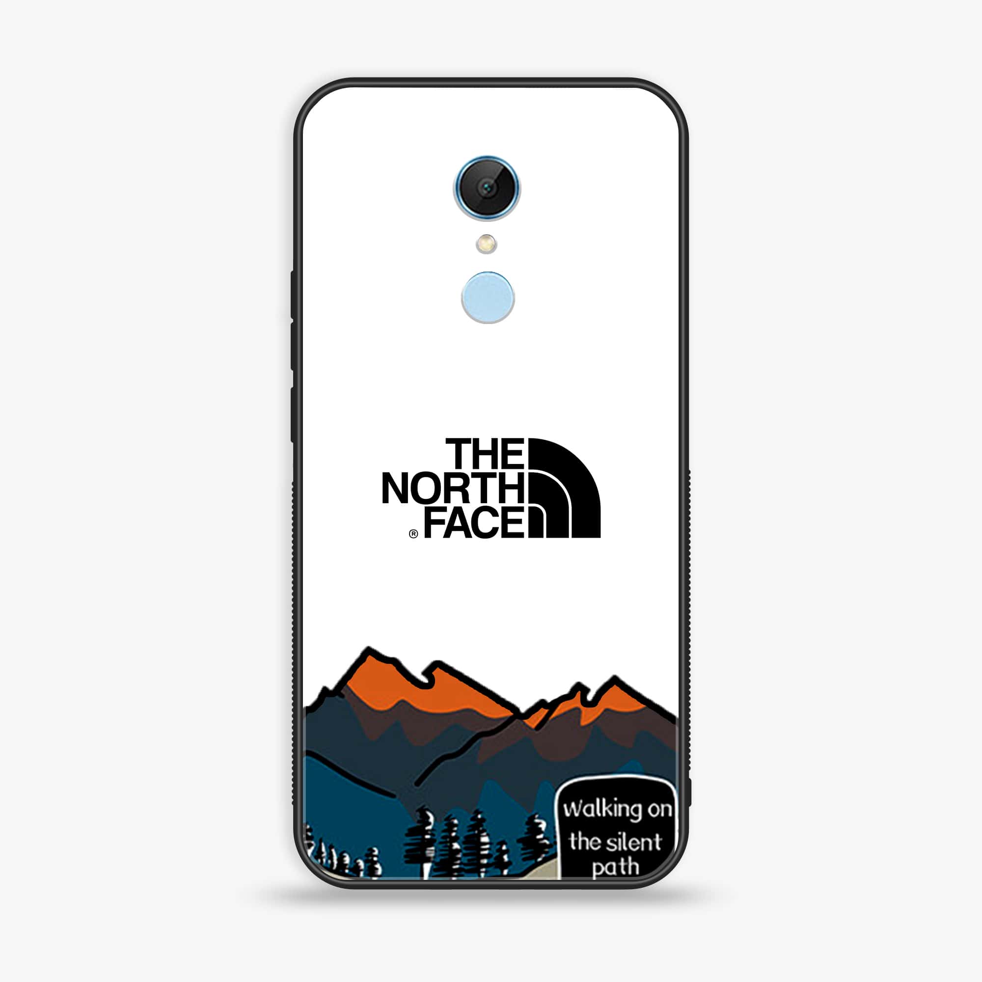 Redmi 5 Plus/Note 5 - The North Face Series - Premium Printed Glass soft Bumper shock Proof Case