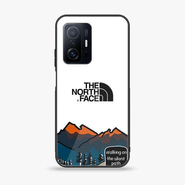 Xiaomi 11T - The North Face Design 5 - Premium Printed Glass soft Bumper shock Proof Case CS-17267