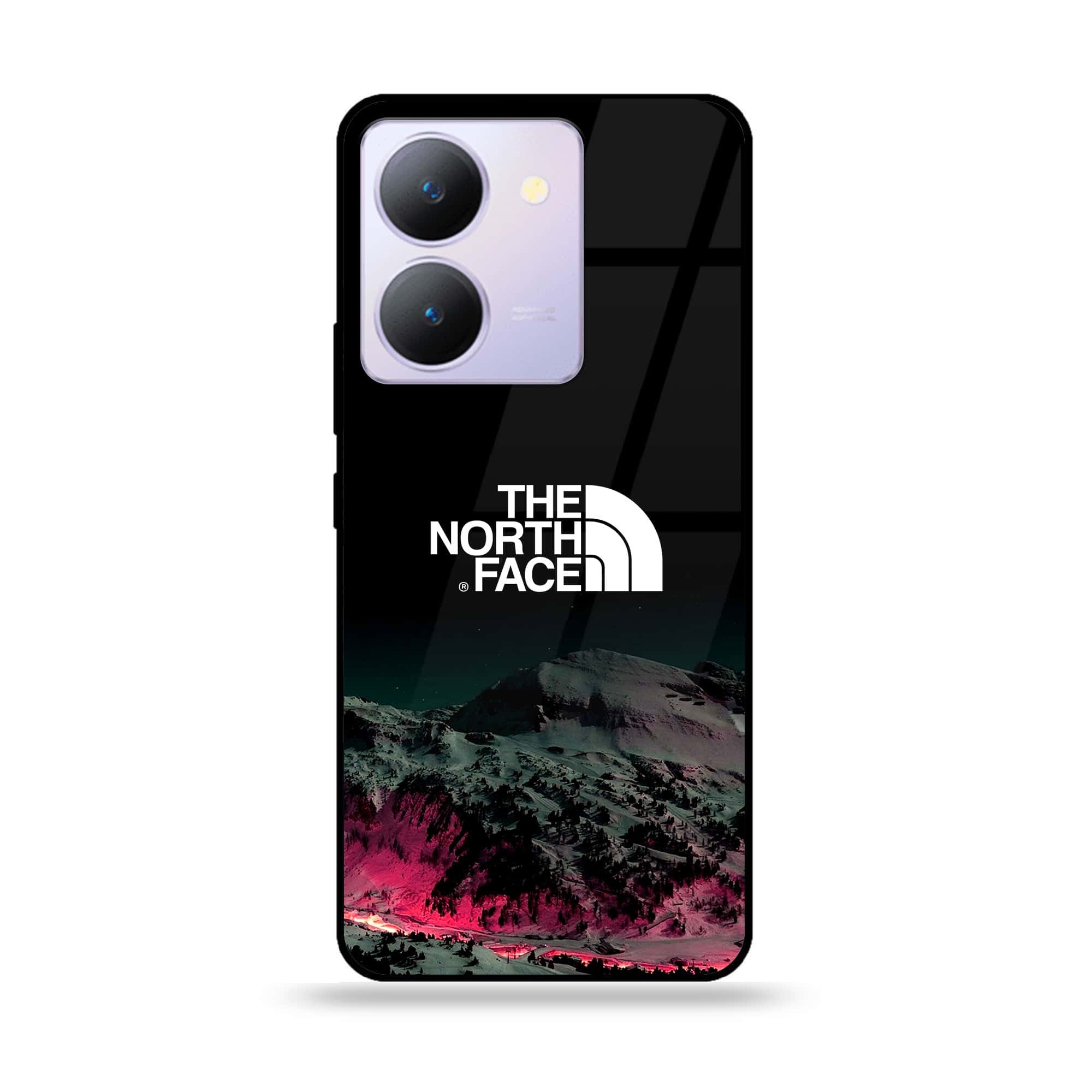 Vivo Y27 5G - The North Face Series - Premium Printed Glass soft Bumper shock Proof Case