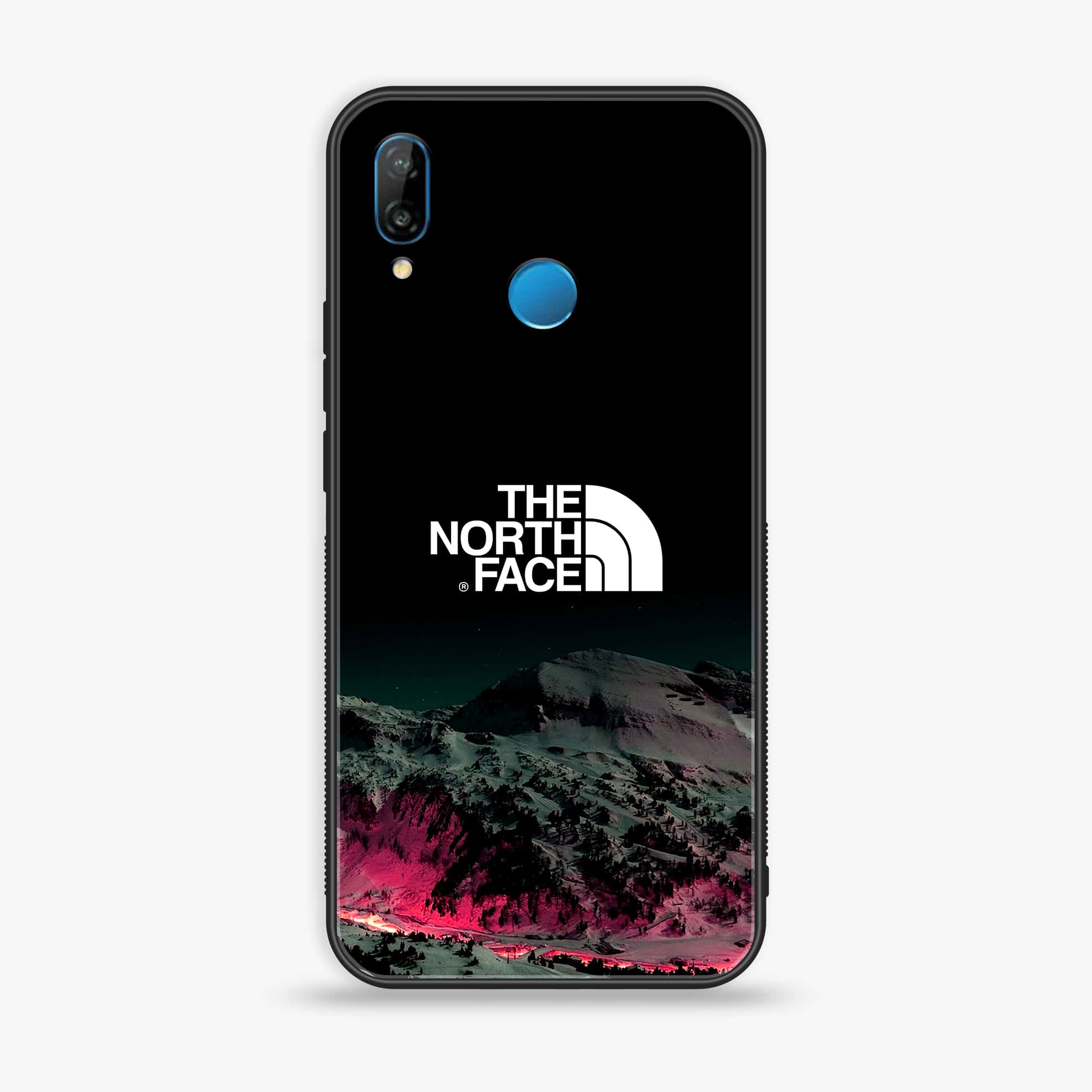 Huawei P20 lite - The North Face Series - Premium Printed Glass soft Bumper shock Proof Case
