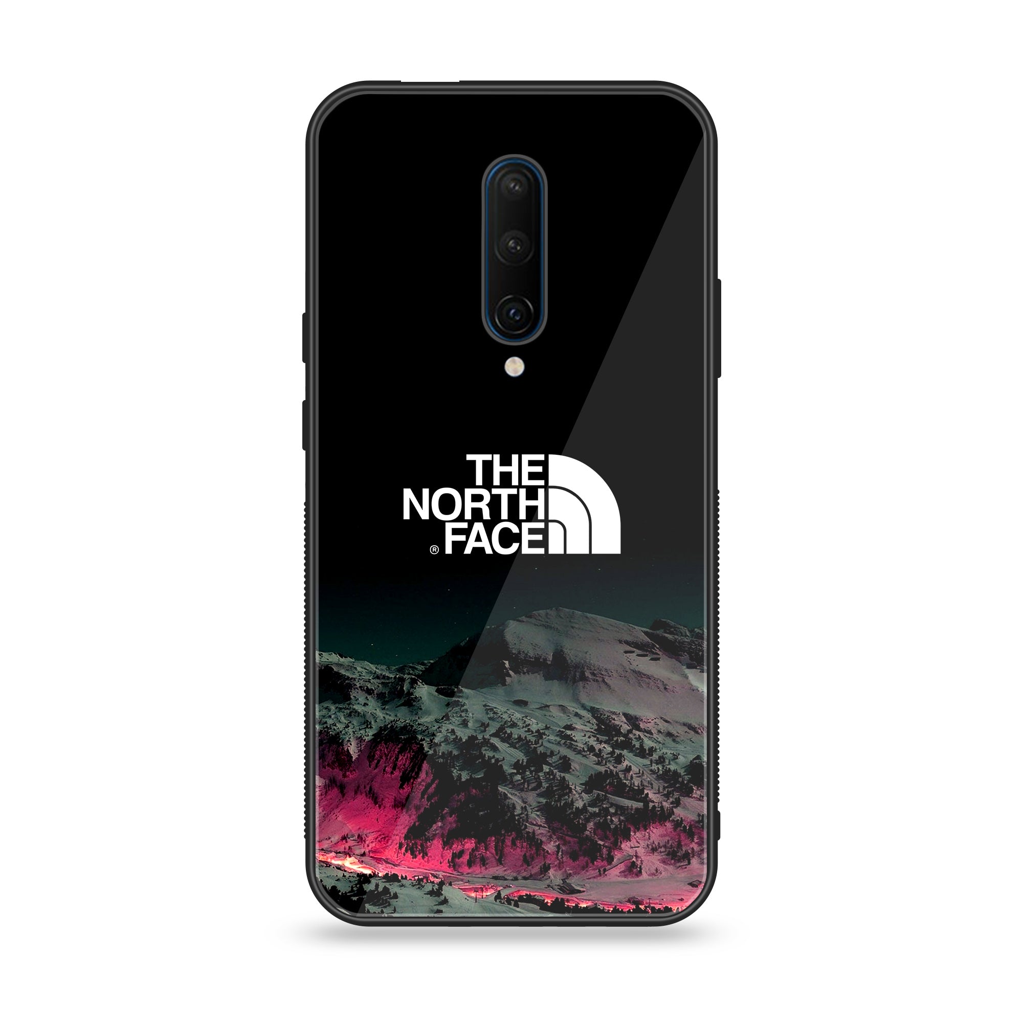 OnePlus 7 Pro - The North Face Series - Premium Printed Glass soft Bumper shock Proof Case