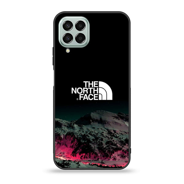 Samsung Galaxy M33 - The North Face Design 6 - Premium Printed Glass soft Bumper shock Proof Case CS-7521