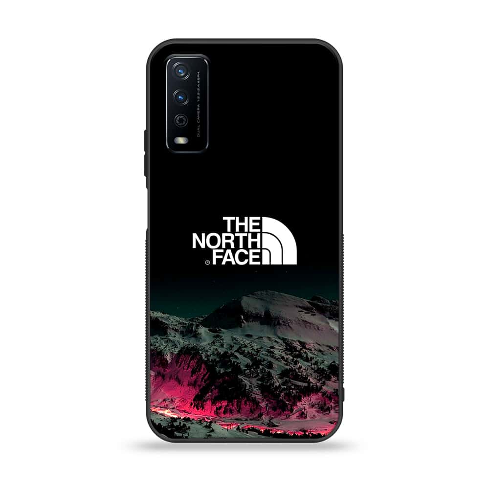 Vivo Y12s The North Face Series Premium Printed Glass soft Bumper shock Proof Case