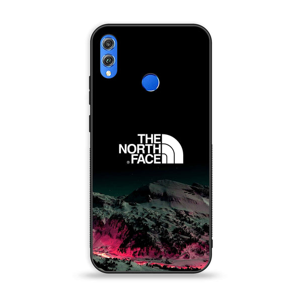 Huawei Honor 8X - The North Face Design 6  - Premium Printed Glass soft Bumper shock Proof Case  CS-26306