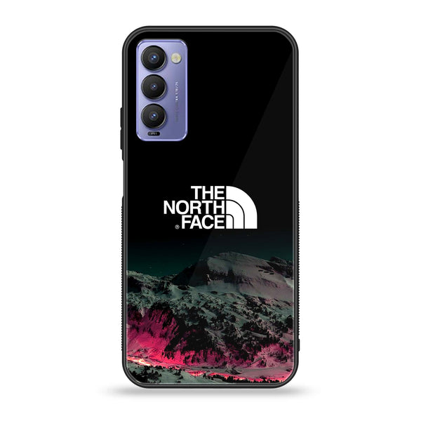 Tecno Camon 18/ 18P/ 18t  The North Face  Design 6 Premium Printed Glass soft Bumper shock Proof Case  CS-24403