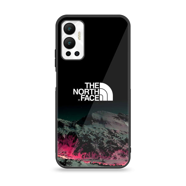 Infinix Hot 12 - The North Face Design 6 - Premium Printed Glass soft Bumper shock Proof Case CS-18201