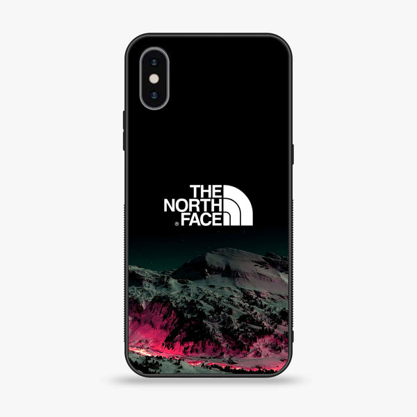 iPhone XS Max - The North Face Series Design 6 - Premium Printed Glass soft Bumper shock Proof Case CS-18705