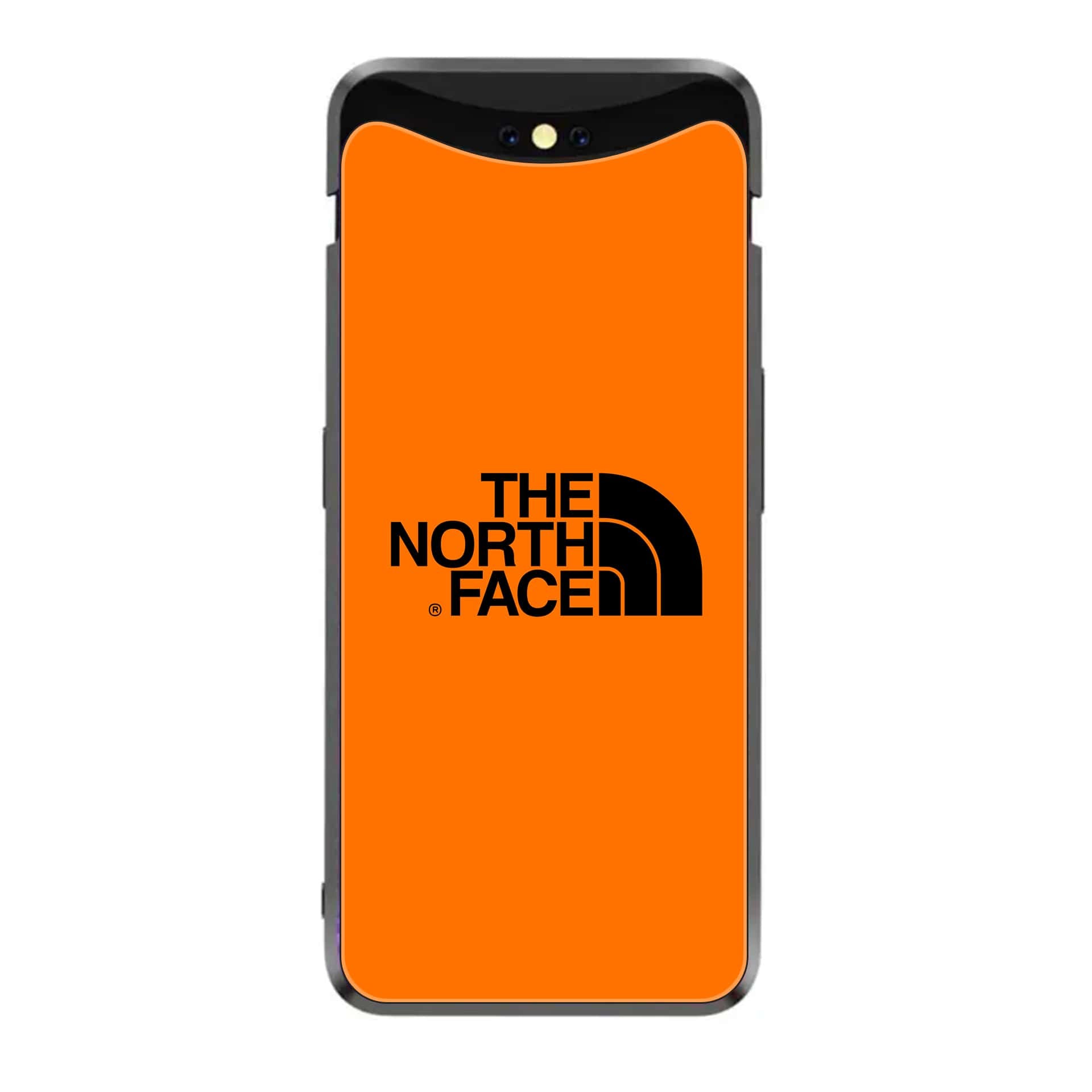 Oppo Find X - The North Face Series - Premium Printed Glass soft Bumper shock Proof Case