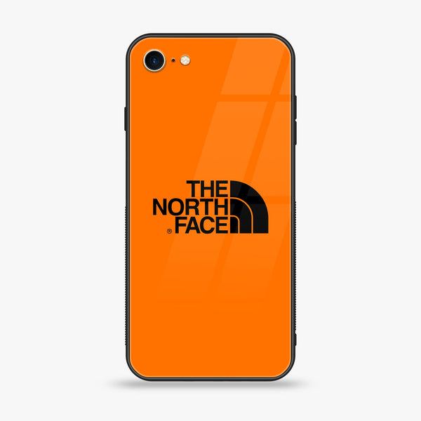 iPhone 8 - The North Face Design 7 - Premium Printed Glass soft Bumper shock Proof Case CS-14179