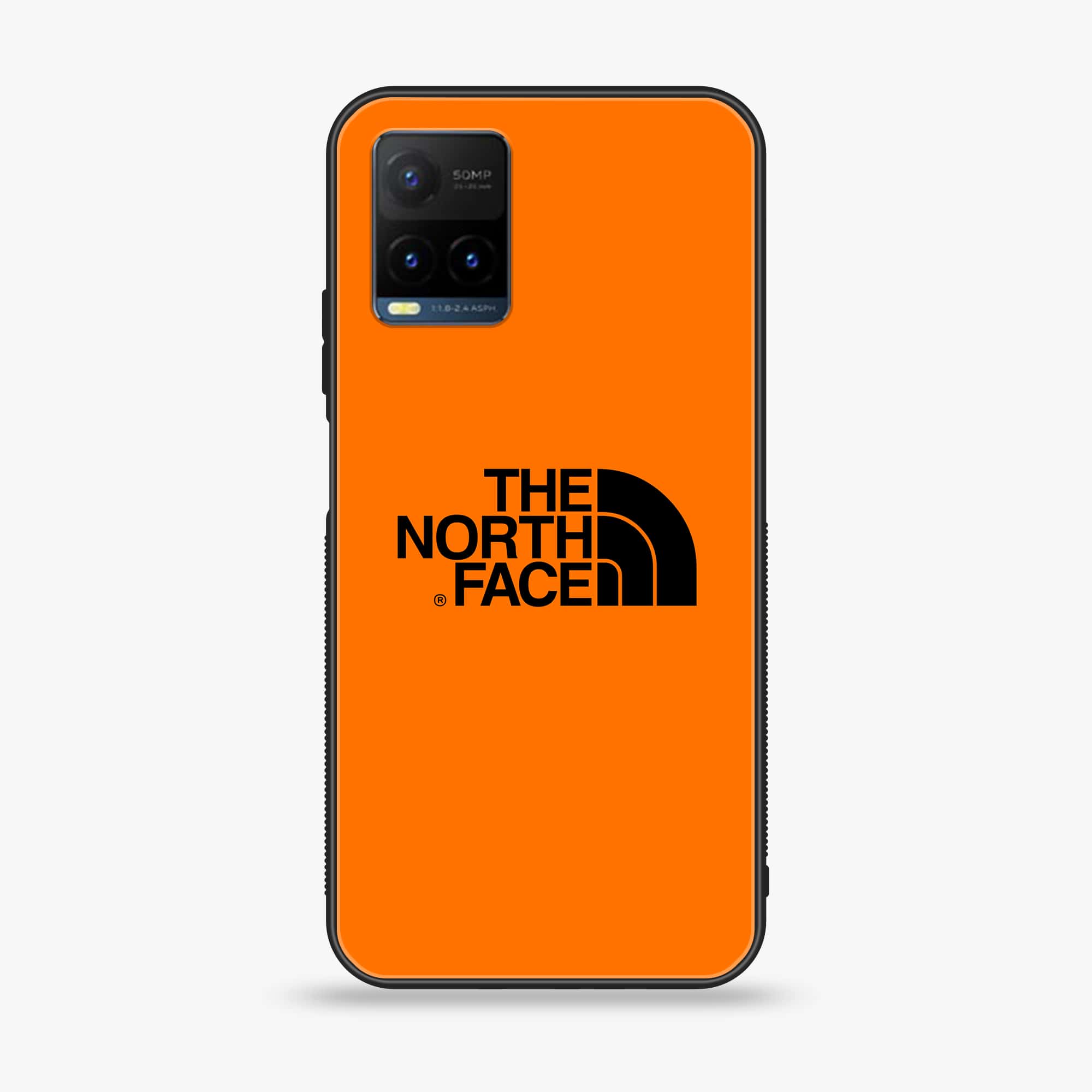Vivo Y21s - The North Face Series - Premium Printed Glass soft Bumper shock Proof Case