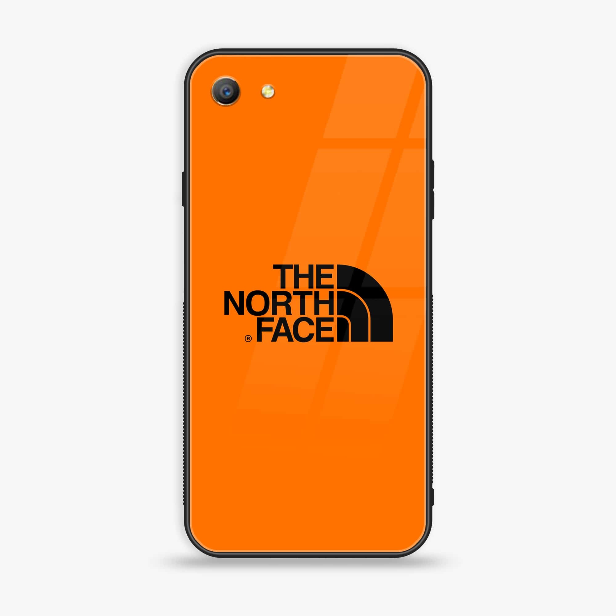 Oppo A57 The North Face Series Premium Printed Glass soft Bumper shock Proof Case