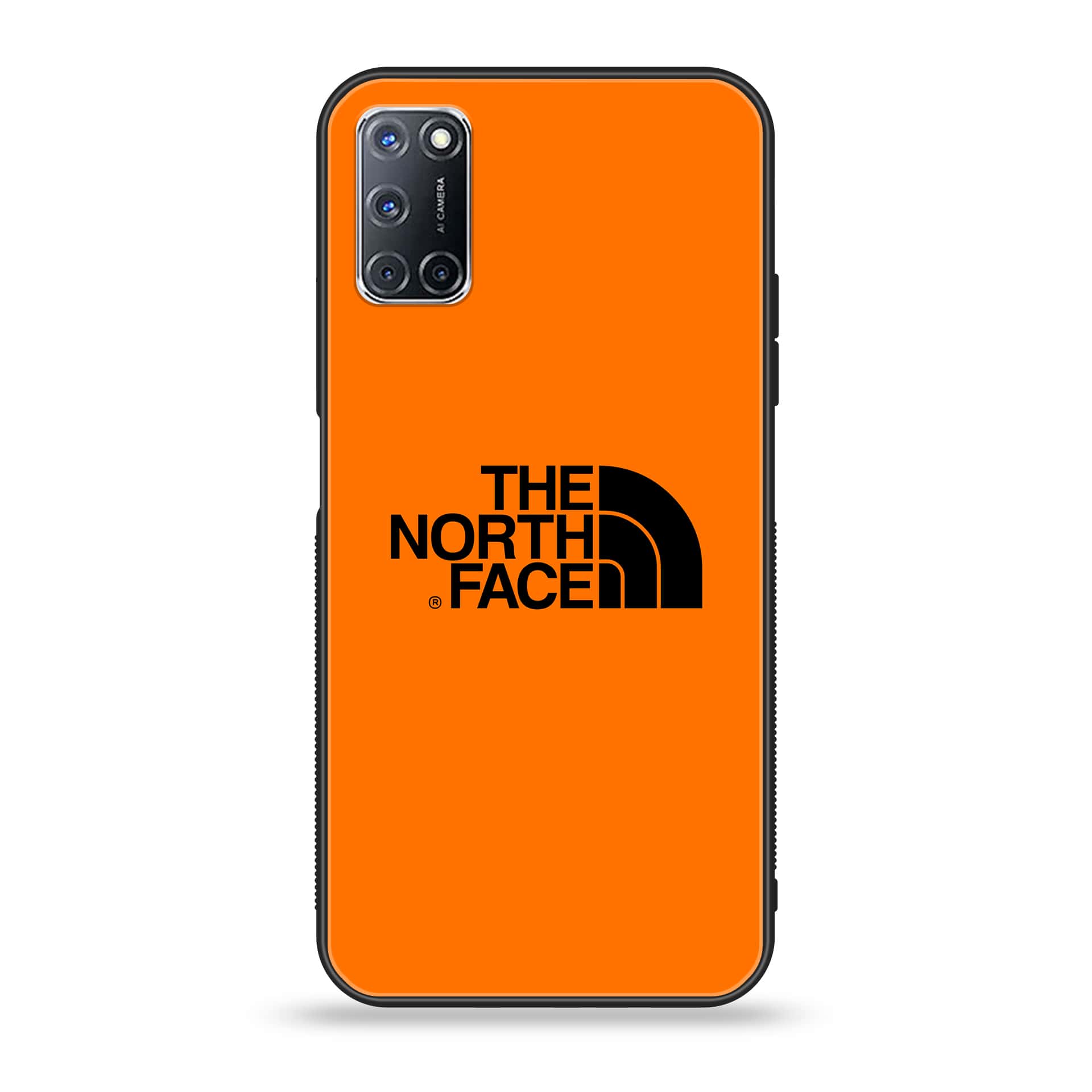 Oppo A52 - The North Face Series - Premium Printed Glass soft Bumper shock Proof Case
