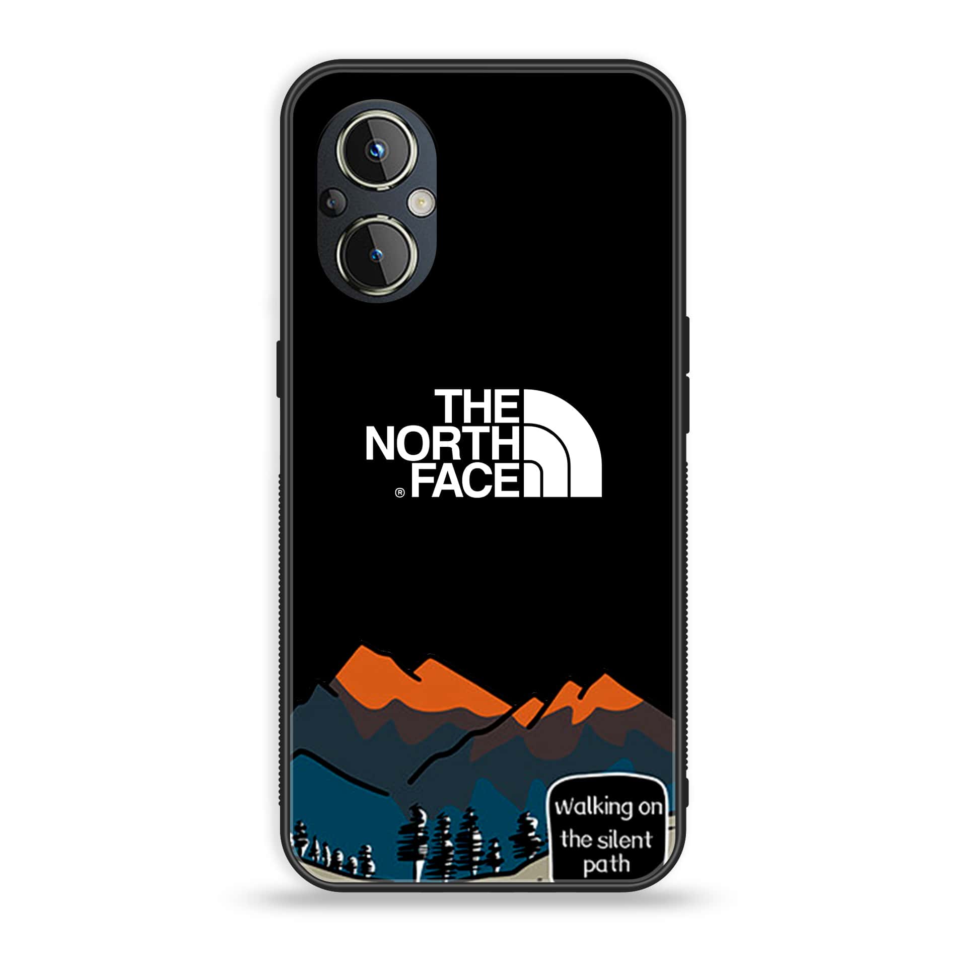 OnePlus Nord N20 5G - The North Face Series - Premium Printed Glass soft Bumper shock Proof Case