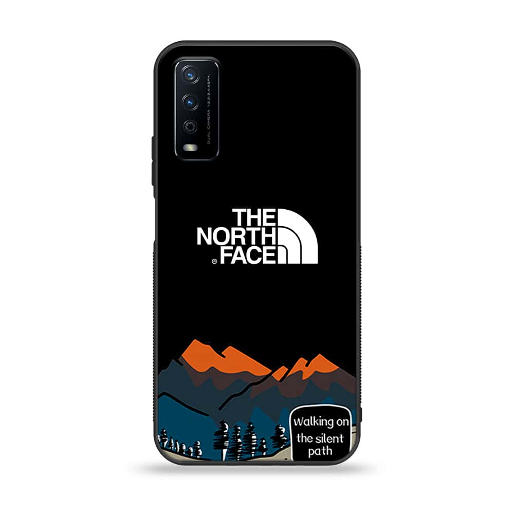 Vivo Y12s The North Face Series Premium Printed Glass soft Bumper shock Proof Case
