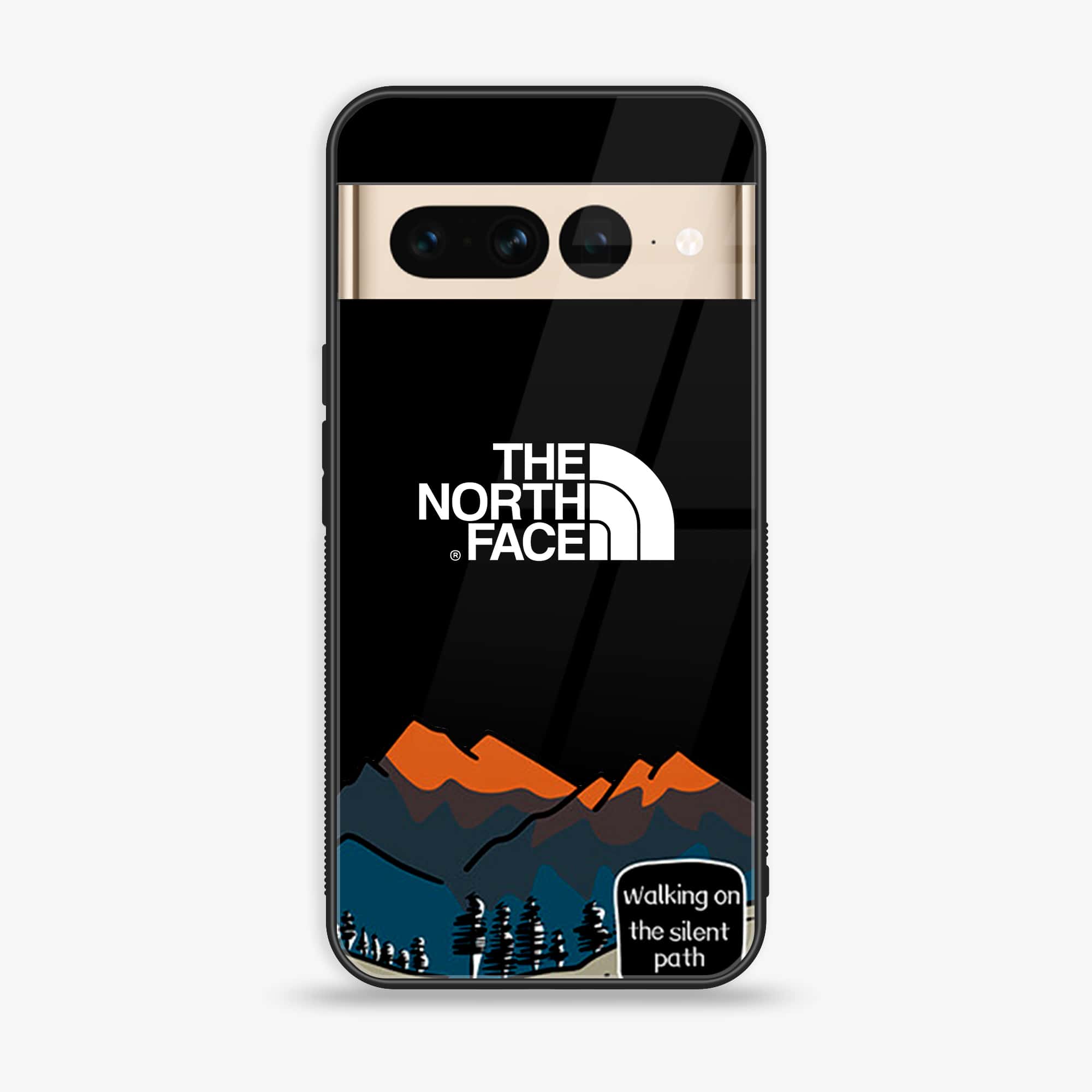 Google Pixel 7 Pro - The North Face Series - Premium Printed Glass soft Bumper shock Proof Case