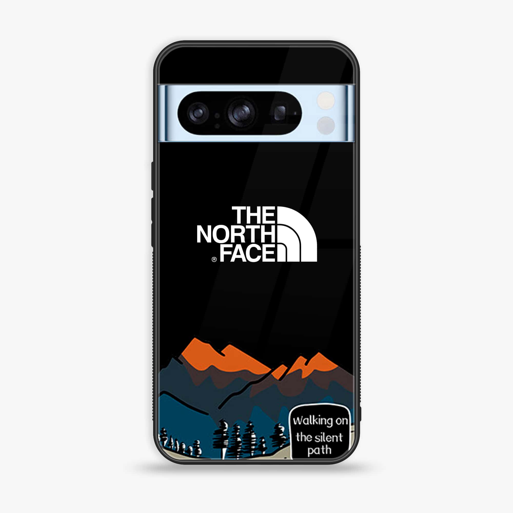 Google Pixel 8 Pro - The North Face Series - Premium Printed Glass soft Bumper shock Proof Case