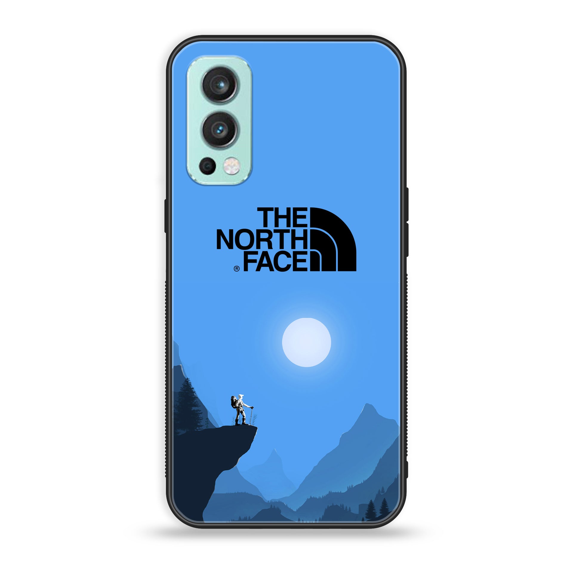 OnePlus Nord 2 5G - The North Face Series - Premium Printed Glass soft Bumper shock Proof Case