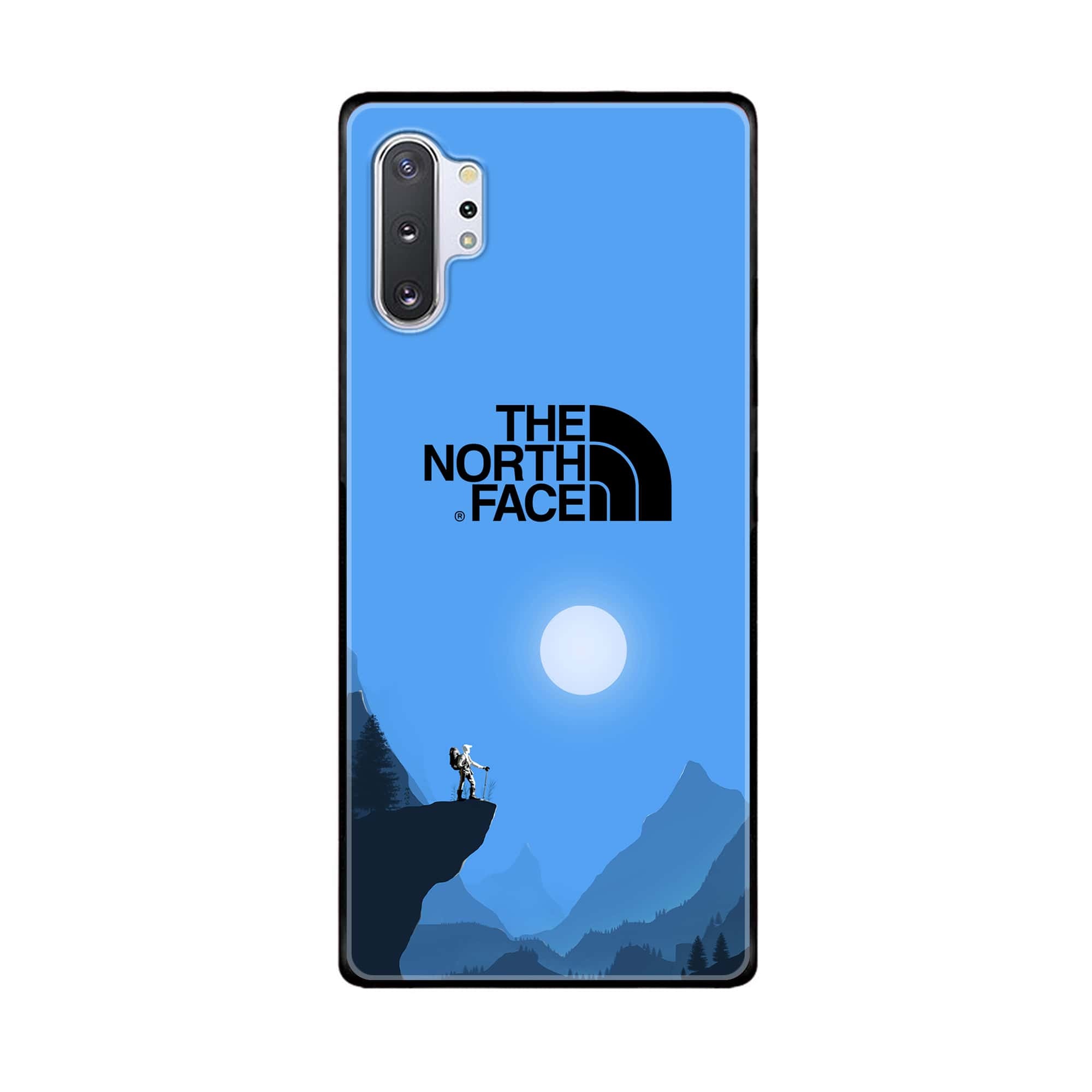 Galaxy Note 10 Pro/Plus - The North Face Series - Premium Printed Glass soft Bumper shock Proof Case
