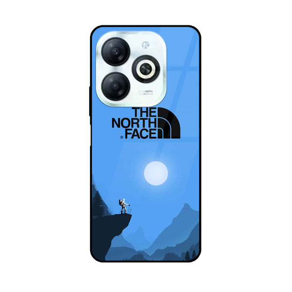 Infinix Smart 8 - The North Face Design 9 - Premium Printed Glass soft Bumper shock Proof Case CS-14053