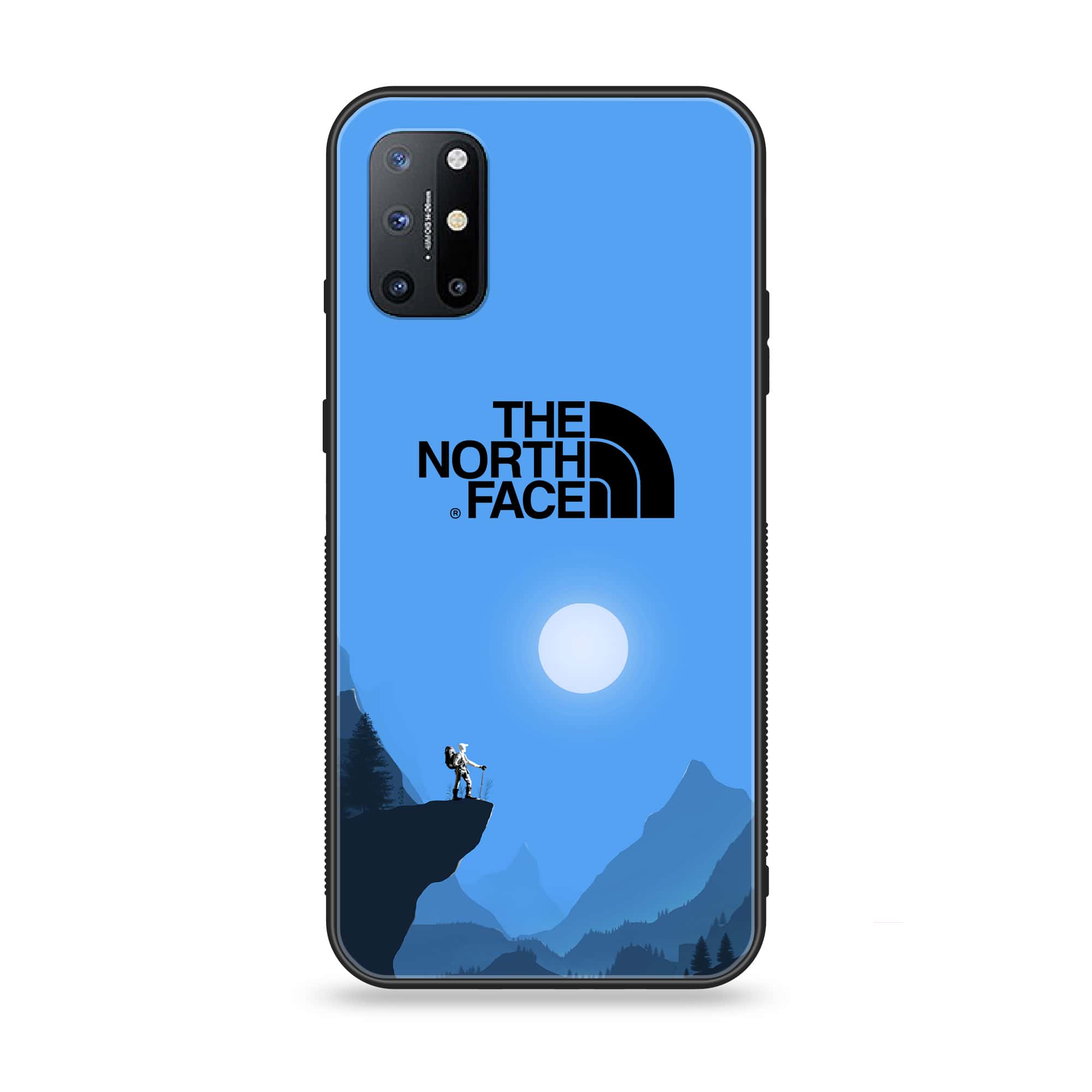 OnePlus 8T - The North Face Series - Premium Printed Glass soft Bumper shock Proof Case