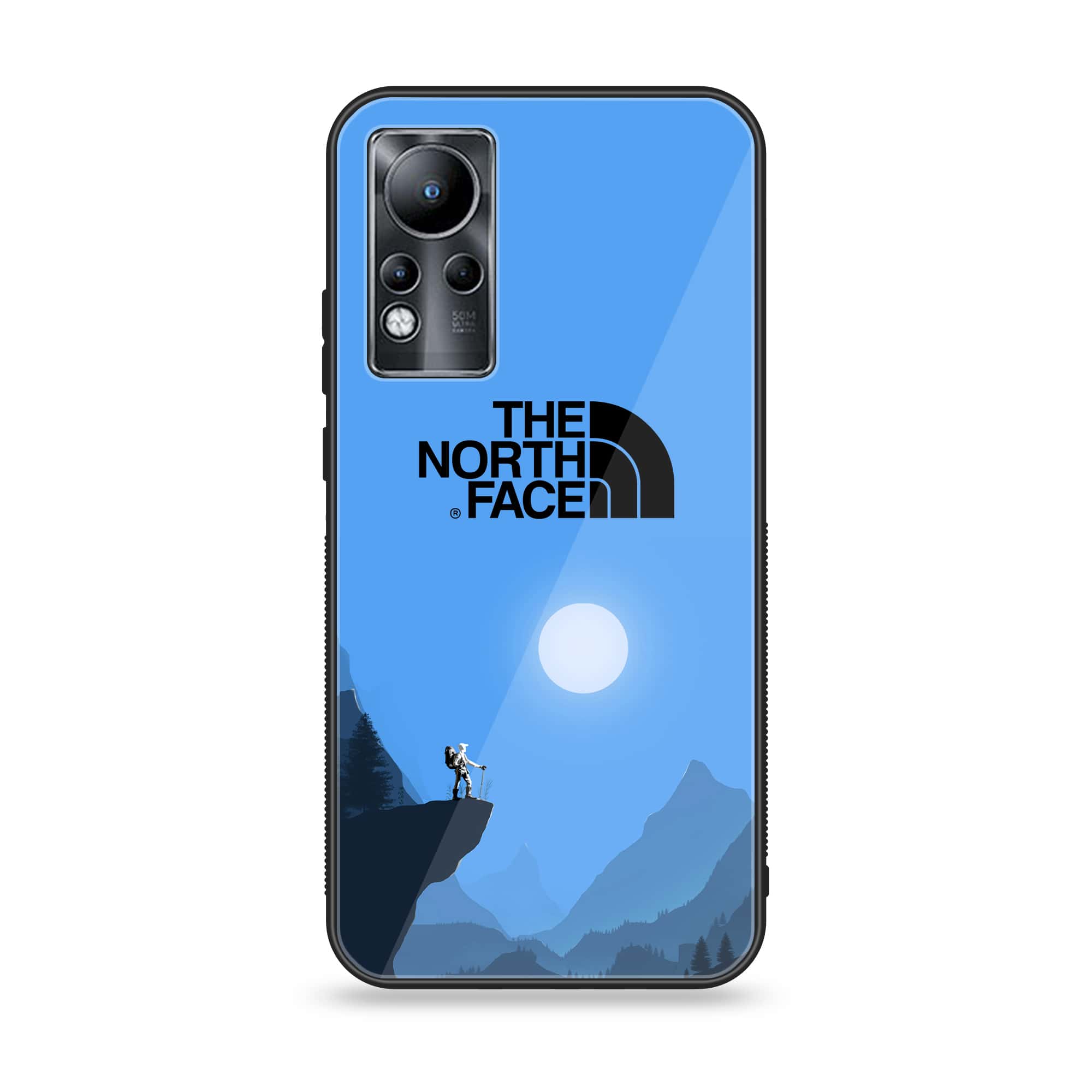 Infinix Note 11 - The North Face Series - Premium Printed Glass soft Bumper shock Proof Case