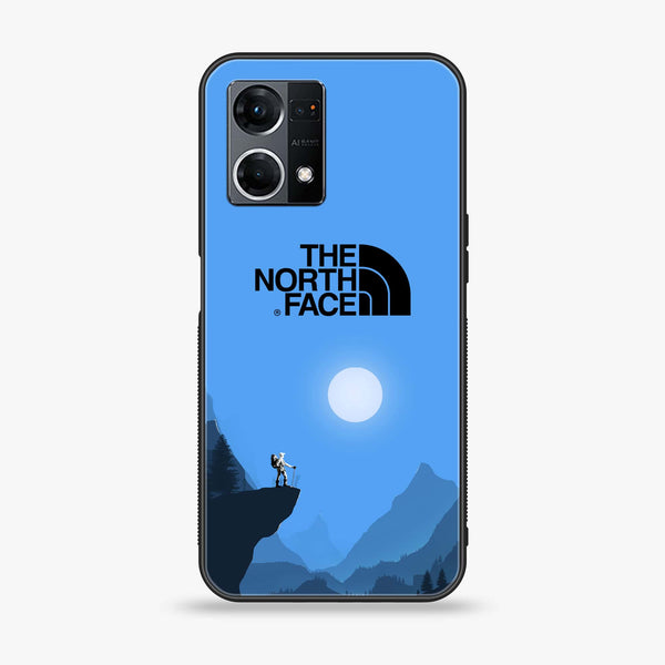 Oppo F21 Pro 4G The North Face Design 9 Premium Printed Glass soft Bumper shock Proof Case CS-20741