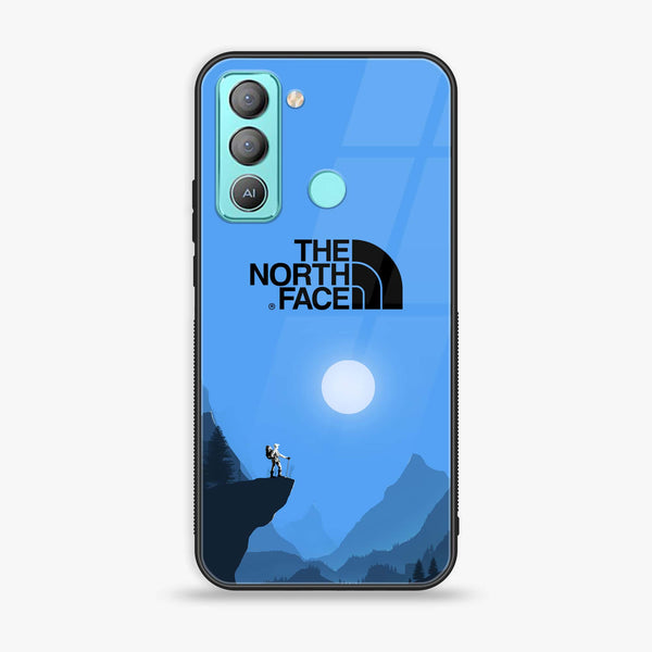 Tecno POP 5 LTE The North Face Design 9 Premium Printed Glass soft Bumper shock Proof Case CS-17905