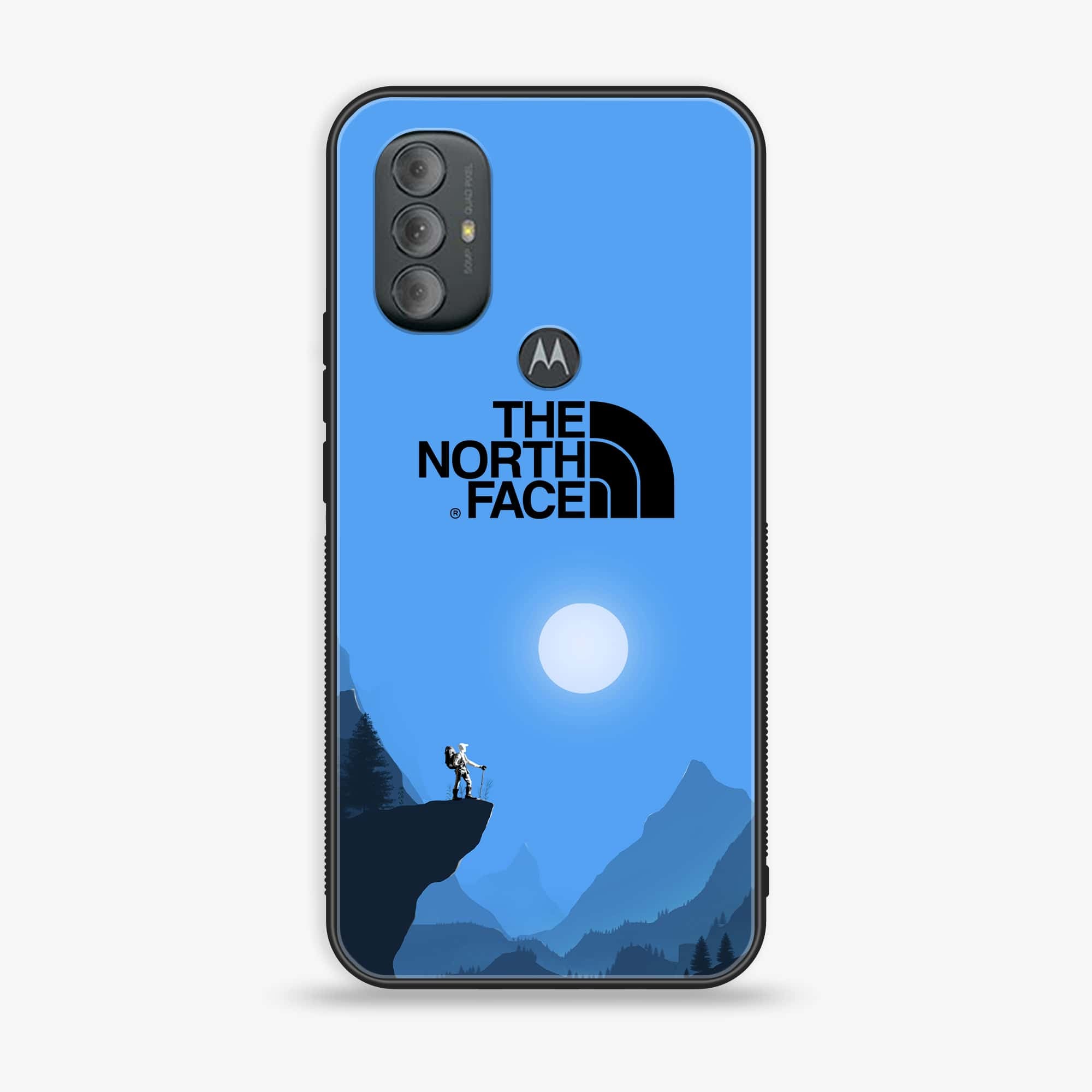Motorola Moto G Power - The North Face Series - Premium Printed Glass soft Bumper shock Proof Case