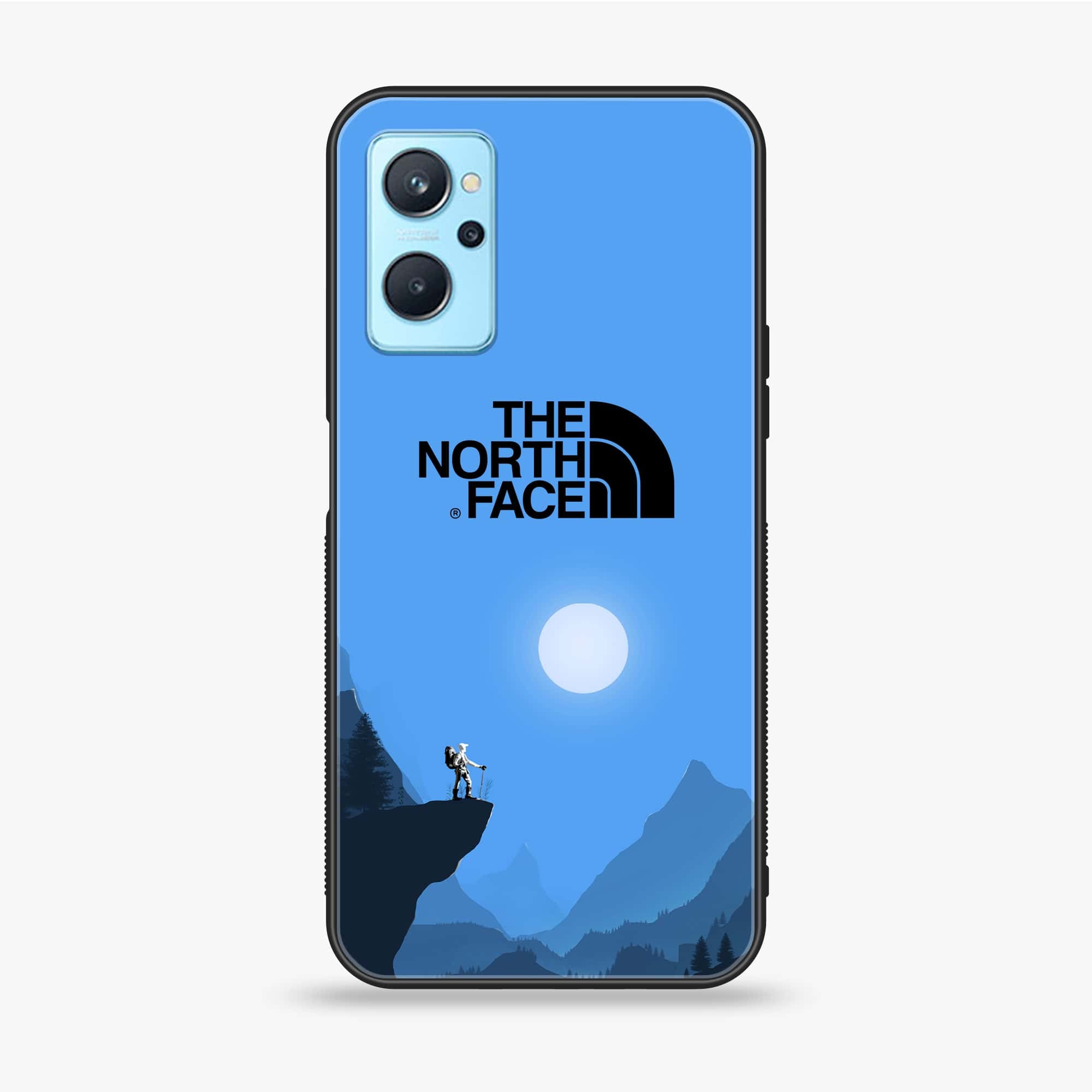 Realme 9i - The North Face Series - Premium Printed Glass soft Bumper shock Proof Case