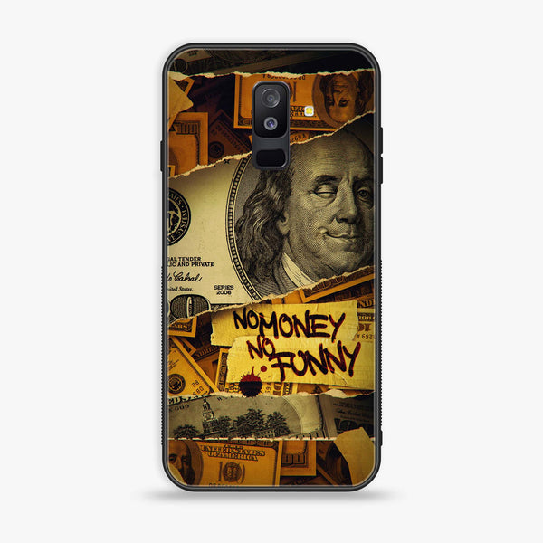Samsung Galaxy A6 Plus (2018) - Dollar Design 1  - Premium Printed Glass soft Bumper shock Proof Case  CS-24815