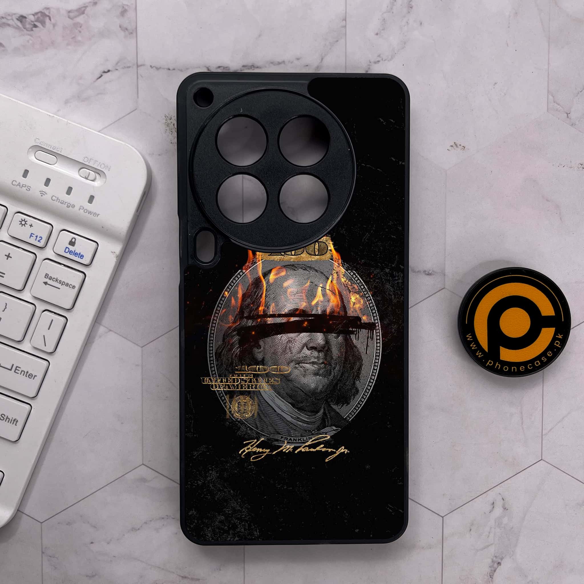 Tecno Camon 30 Premier - Dollar Series - Premium Metal Printed soft Bumper shock Proof Case