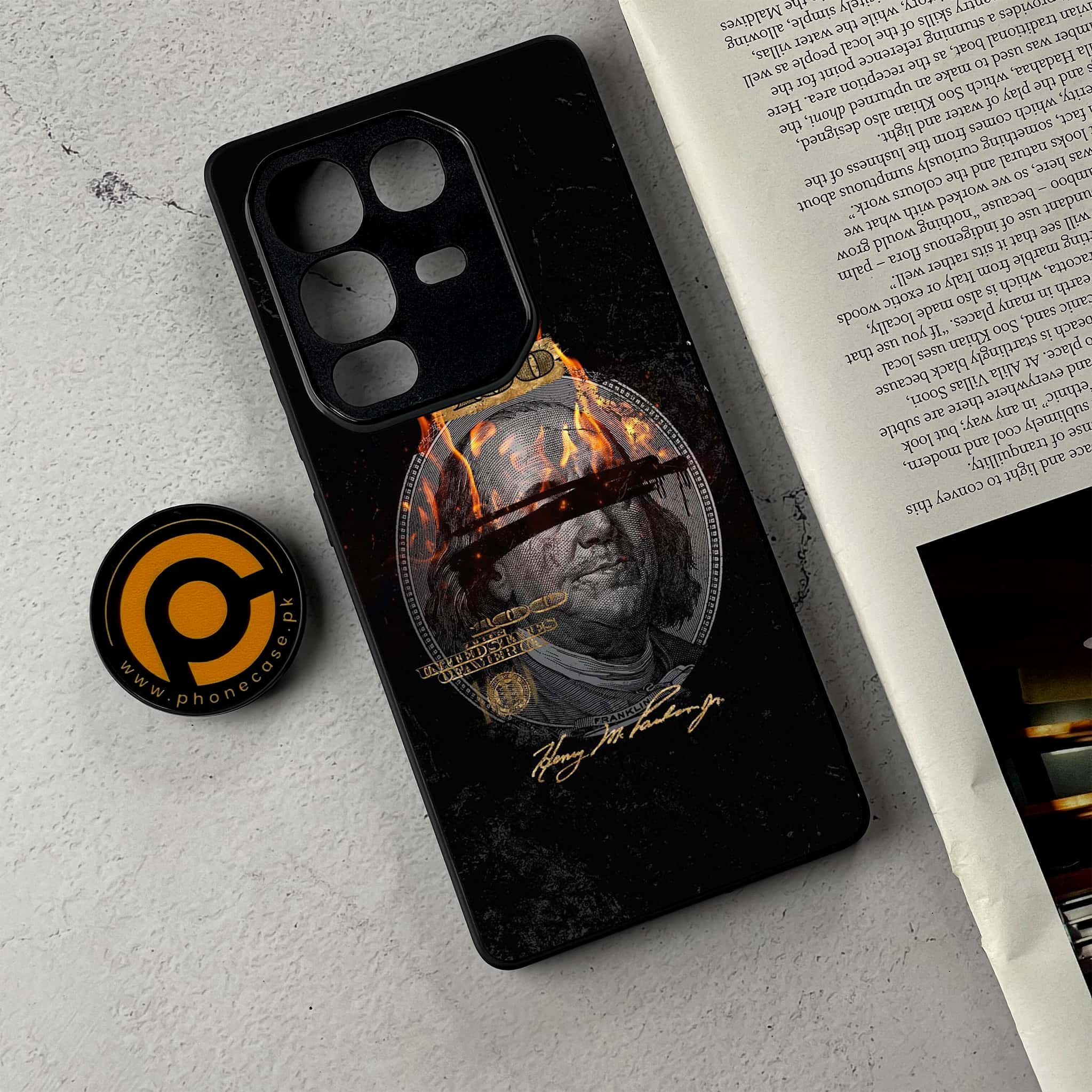 Infinix Note 50 - Dollar Series - Premium Metal Printed Soft Bumper Shockproof Case