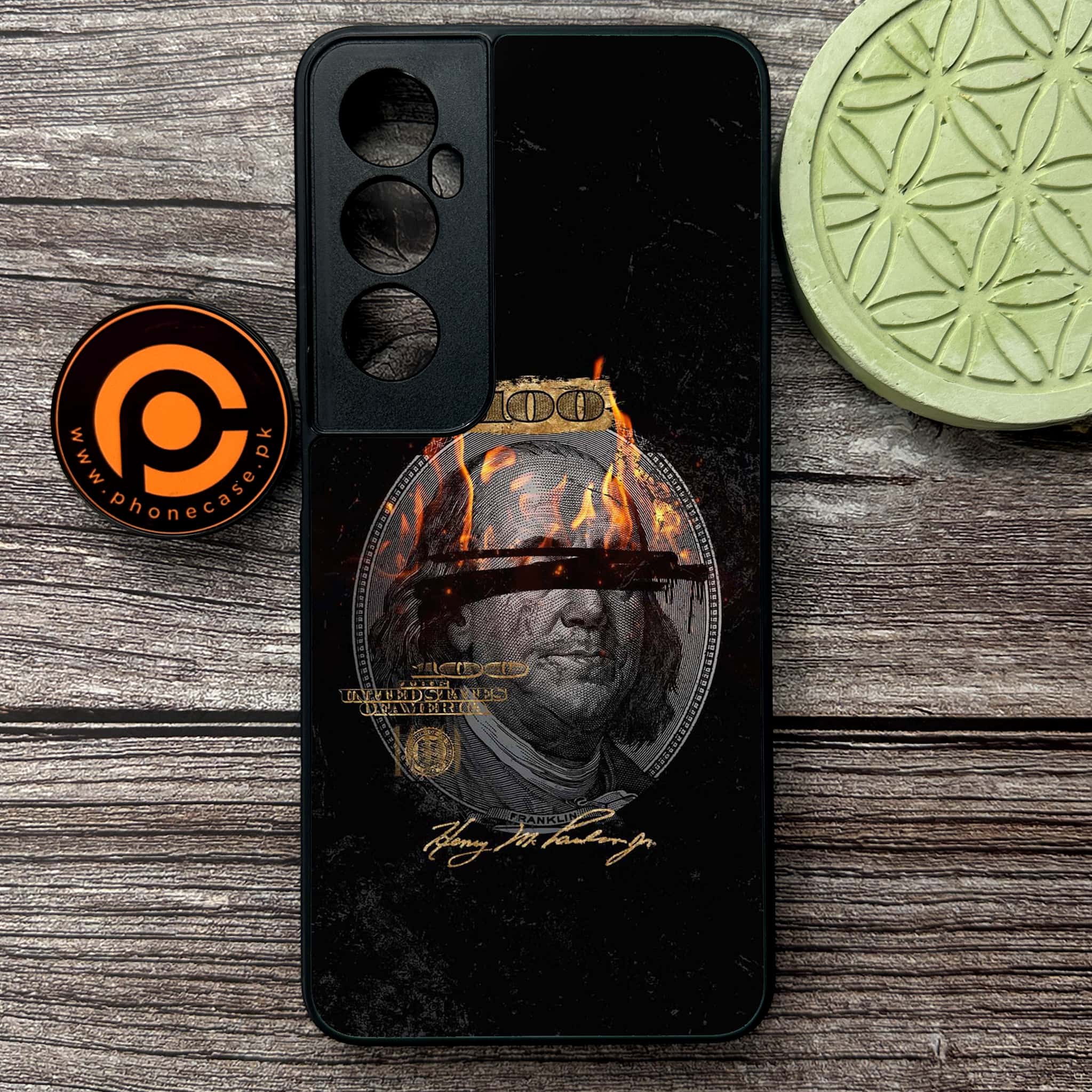Realme C65  - Dollar Series - Premium Metal Printed soft Bumper shock Proof Case