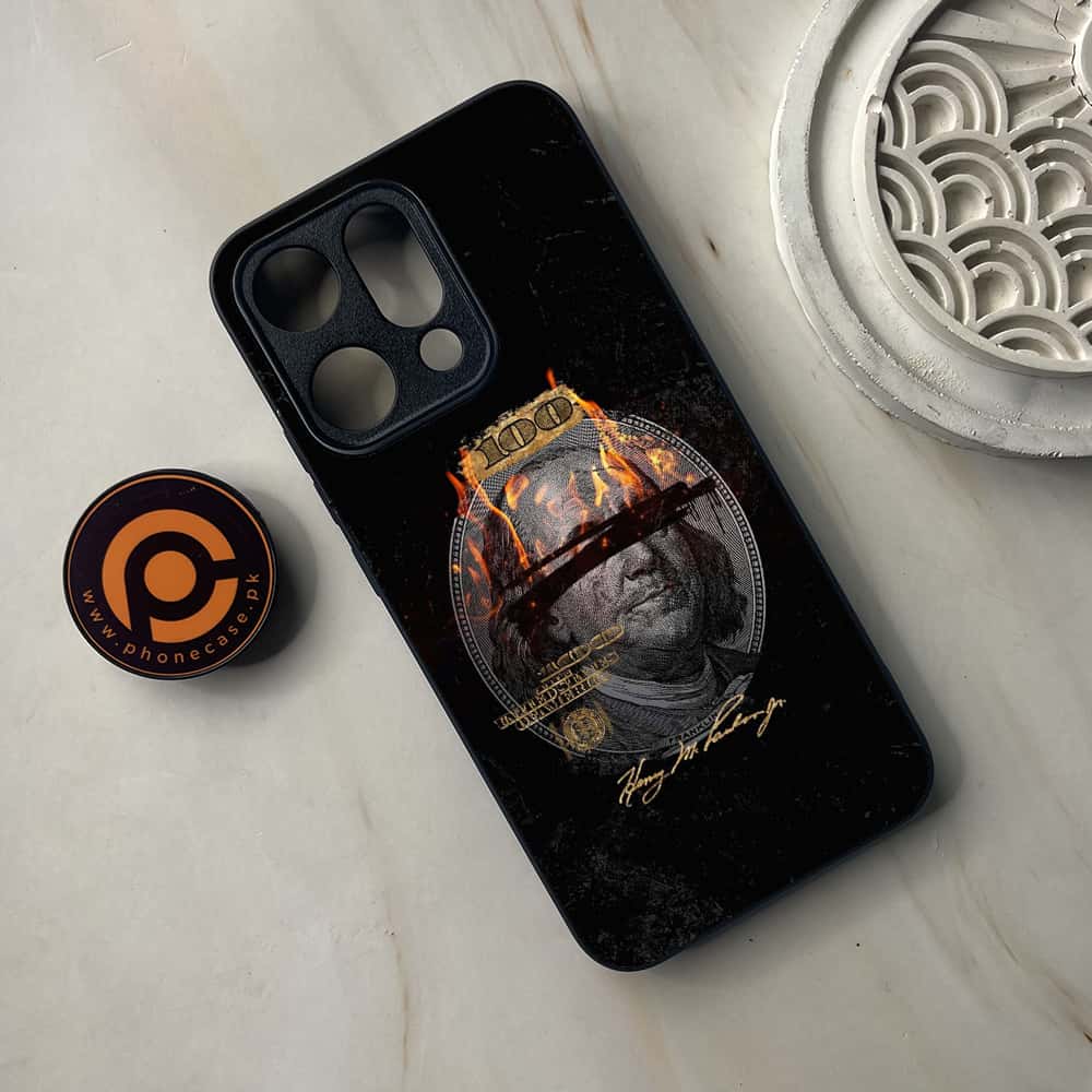 Oppo Reno 14 5G - Dollar Series - Premium Metal Printed soft Bumper shock Proof Case