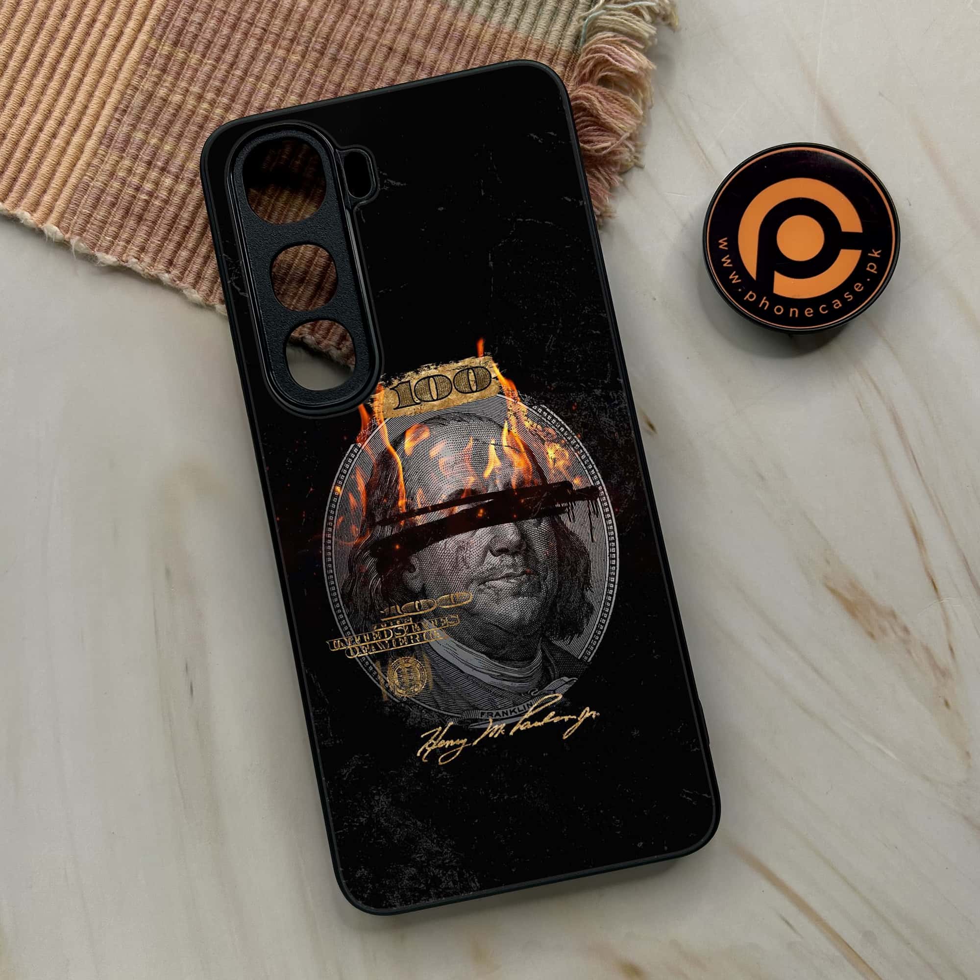 Vivo Y400 - Dollar Series - Premium Metal Printed soft Bumper shock Proof Case