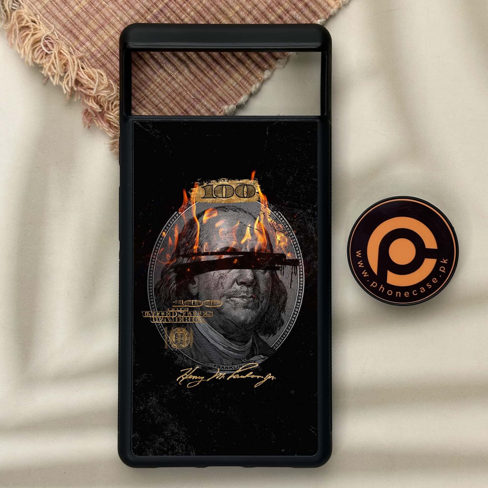 Google Pixel 6 - Dollar Series - Premium Metal Printed soft Bumper Shock Proof Case