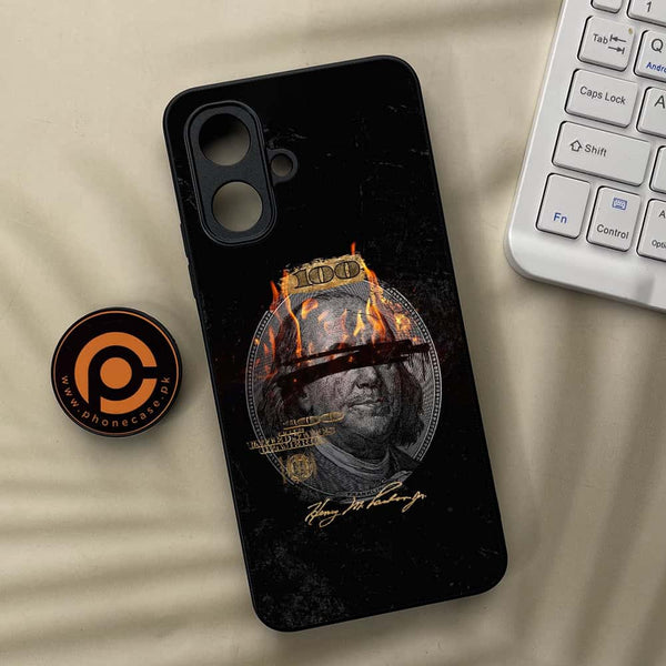 Infinix Smart 10 - Dollar Design 10  - Premium Metal Printed soft Bumper Shock Proof Case  CS-40033