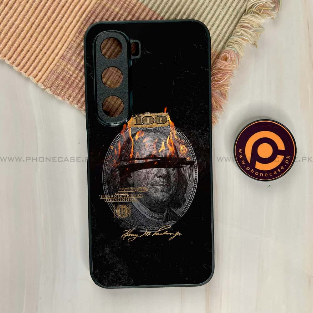 Infinix Hot 60i - Dollar Series - Premium Metal Printed soft Bumper shock Proof Case