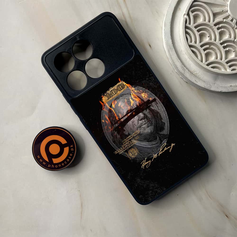 Xiaomi Poco F6 Pro - Dollar Series - Premium Metal Printed soft Bumper shock Proof Case