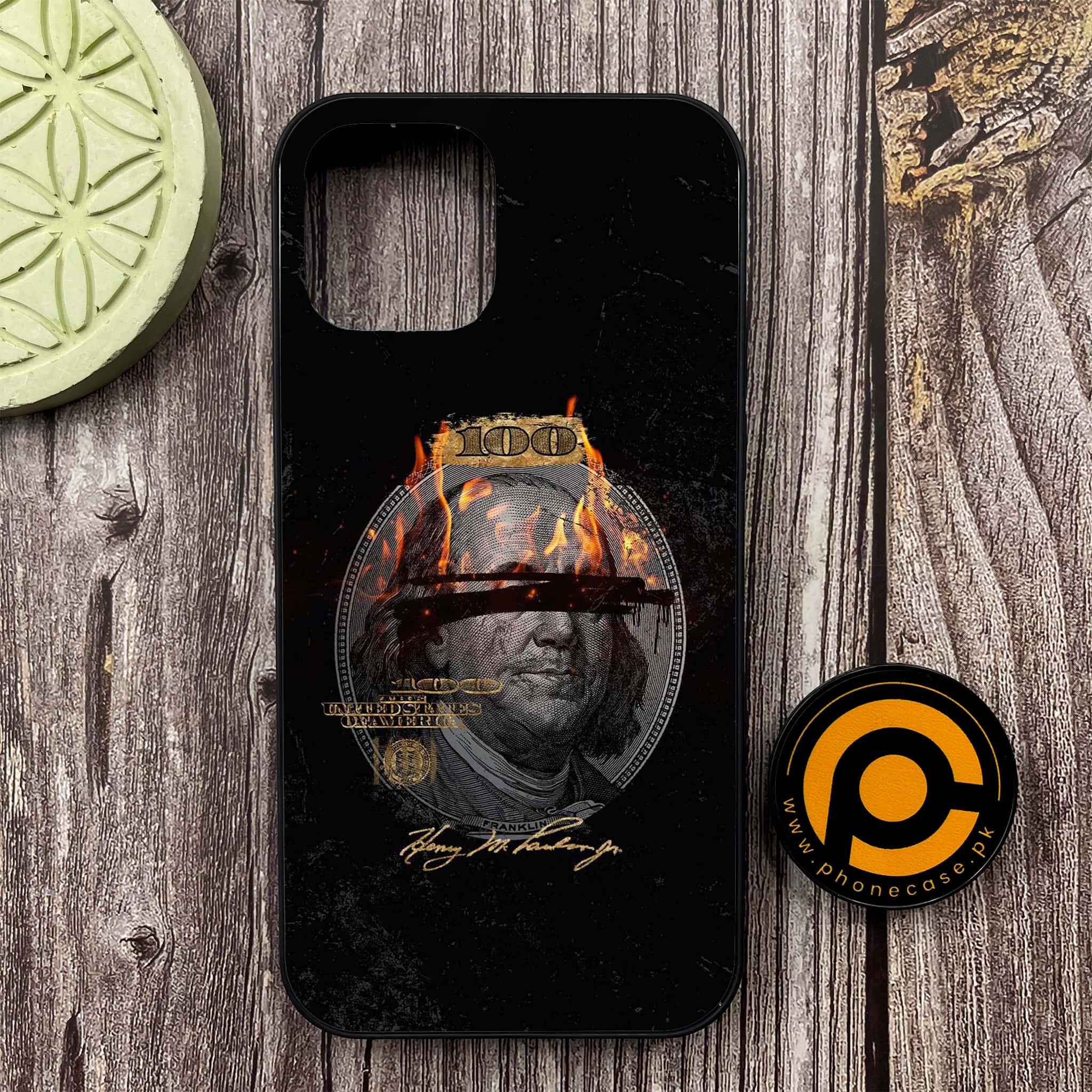 iPhone 12 - Dollar Series - Premium Metal Printed soft Bumper shock Proof Case