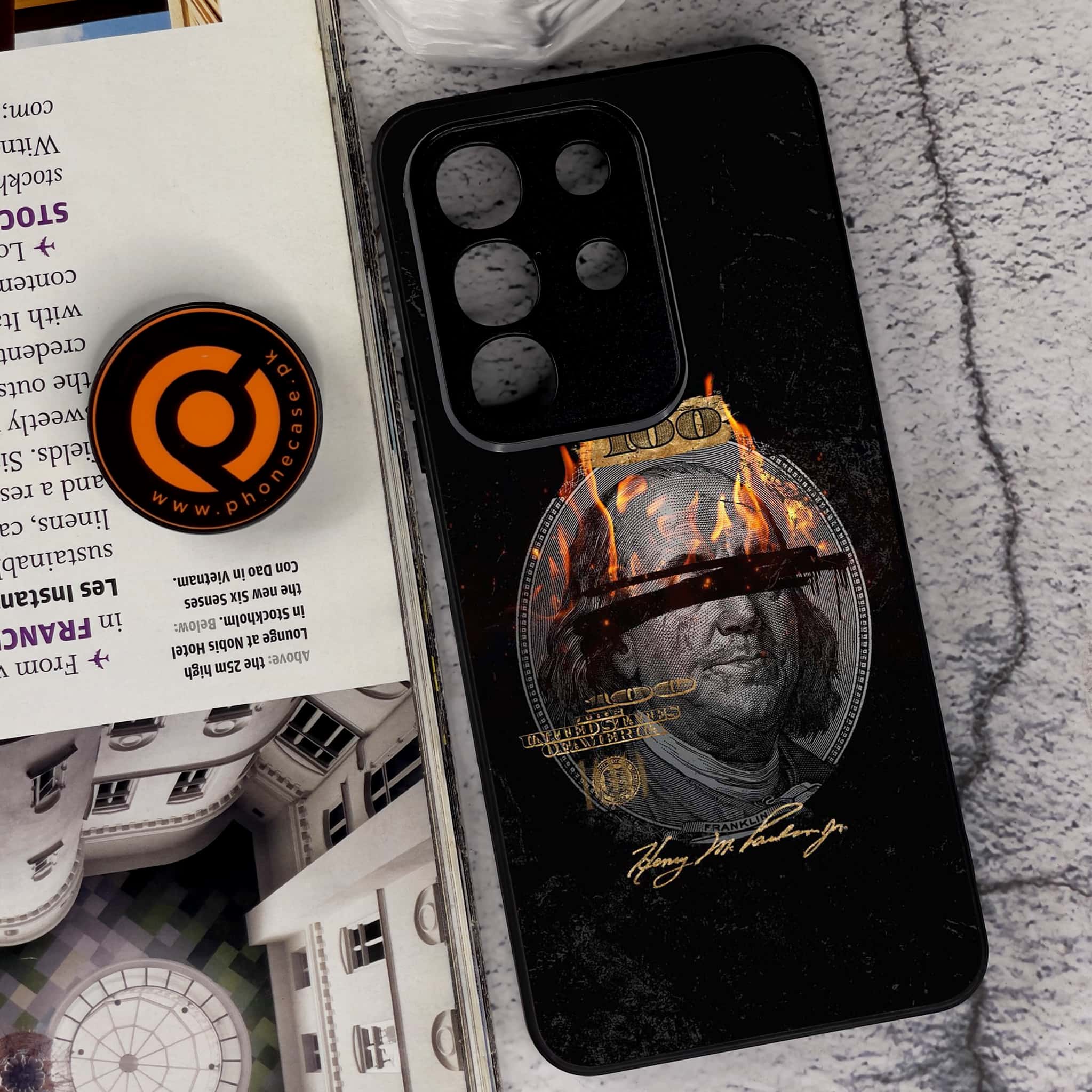 Vivo Y29 4G - Dollar Series - Premium Metal Printed soft Bumper Shock Proof Case