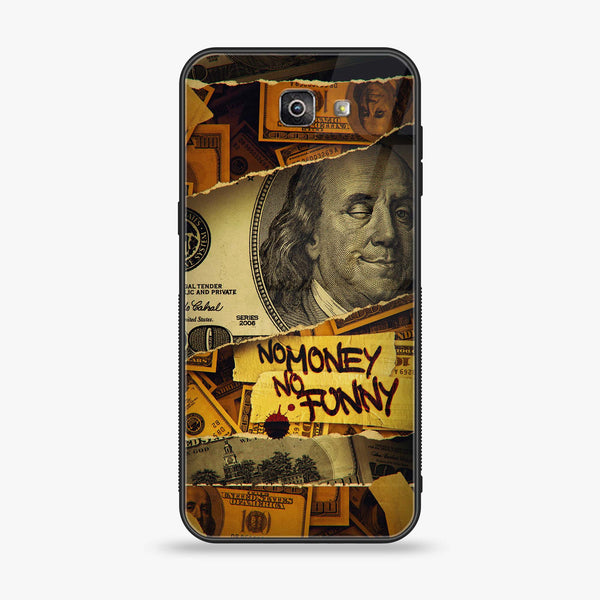 Galaxy J7 Prime 2018 - Dollar Series - Premium Printed Glass soft Bumper shock Proof Case