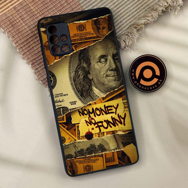 Samsung Galaxy A71 - Dollar Design 1- Premium Metal Printed soft Bumper shock Proof Case CS-48907