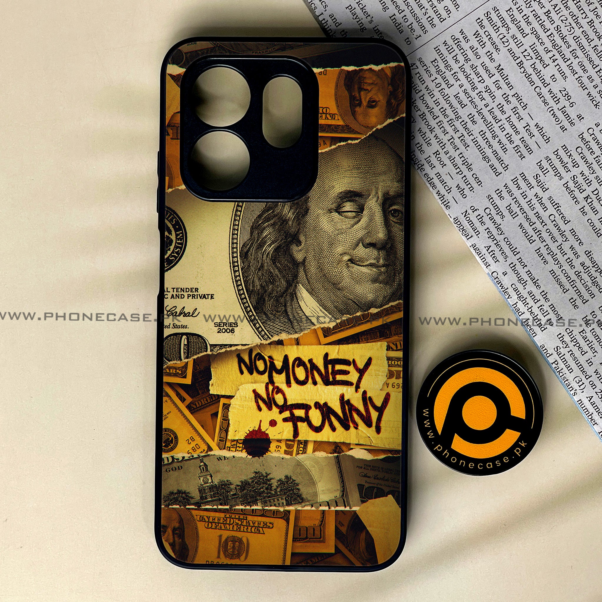 Infinix Hot 50i - Dollar Series - Premium Metal Printed soft Bumper shock Proof Case