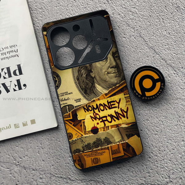 Tecno Pova 6 Pro - Dollar Series - Premium Metal  Printed soft Bumper shock Proof Case