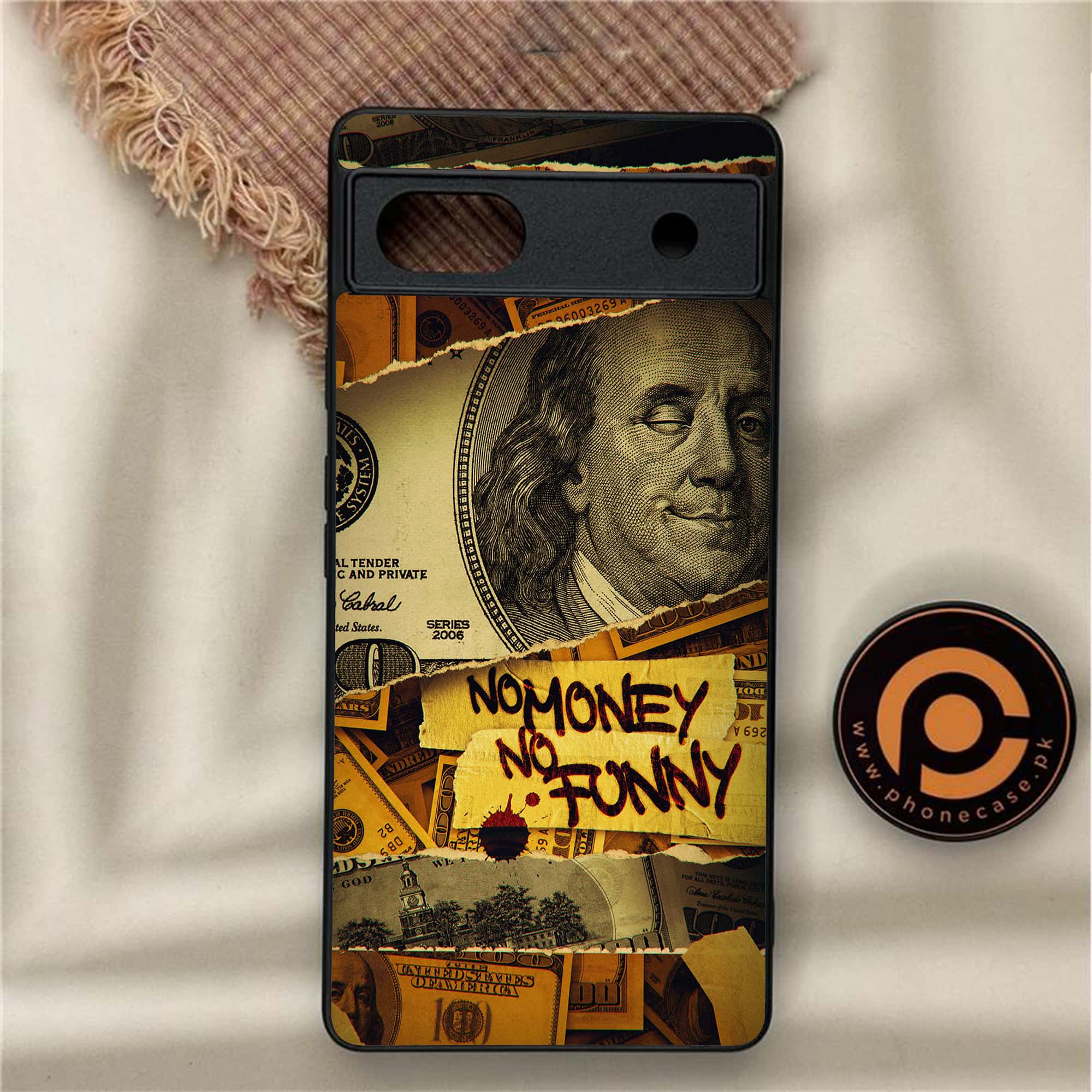 Google Pixel 6A - Dollar Series - Premium Metal Printed soft Bumper Shock Proof Case