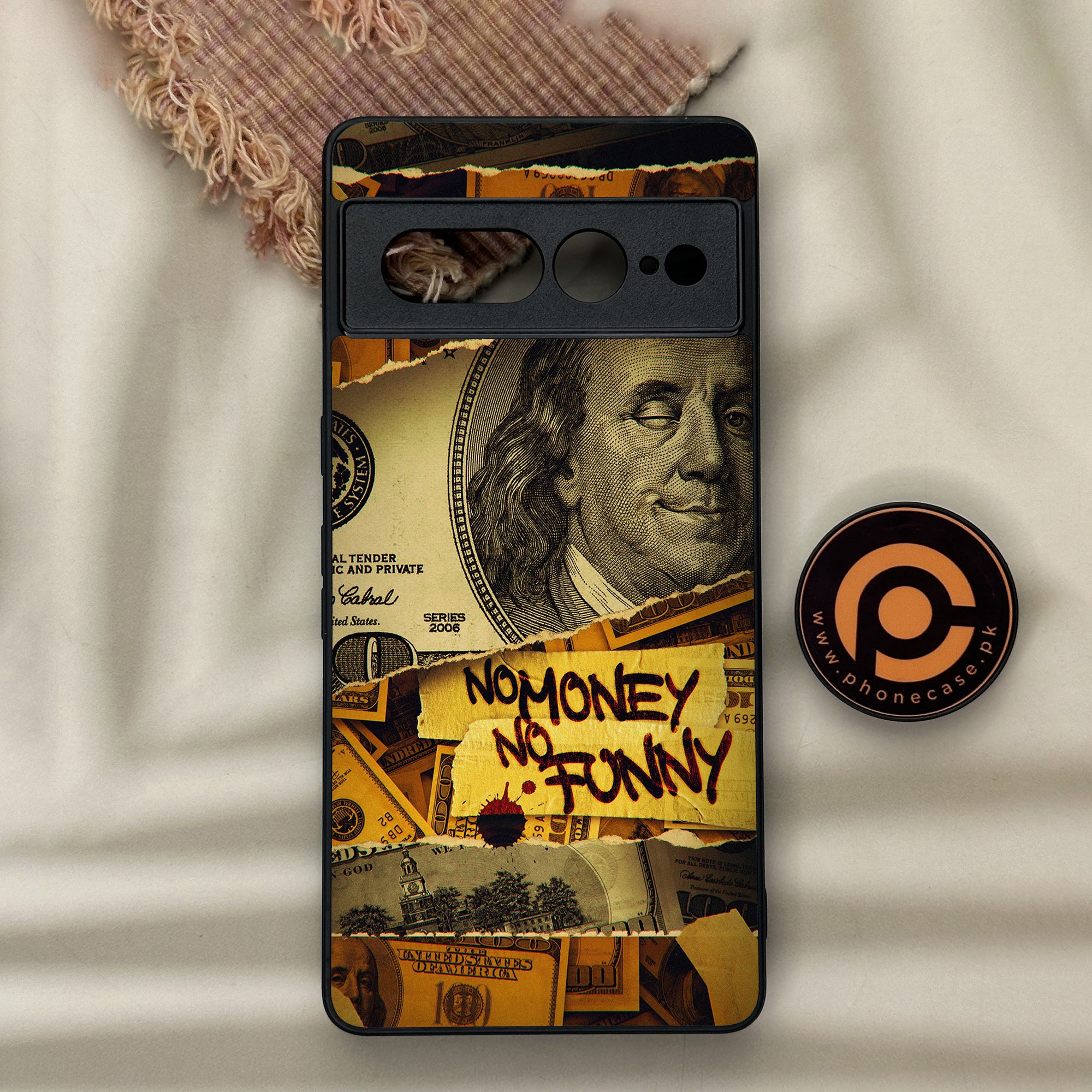 Google Pixel 7 Pro - Dollar Series - Premium Metal Printed soft Bumper Shock Proof Case
