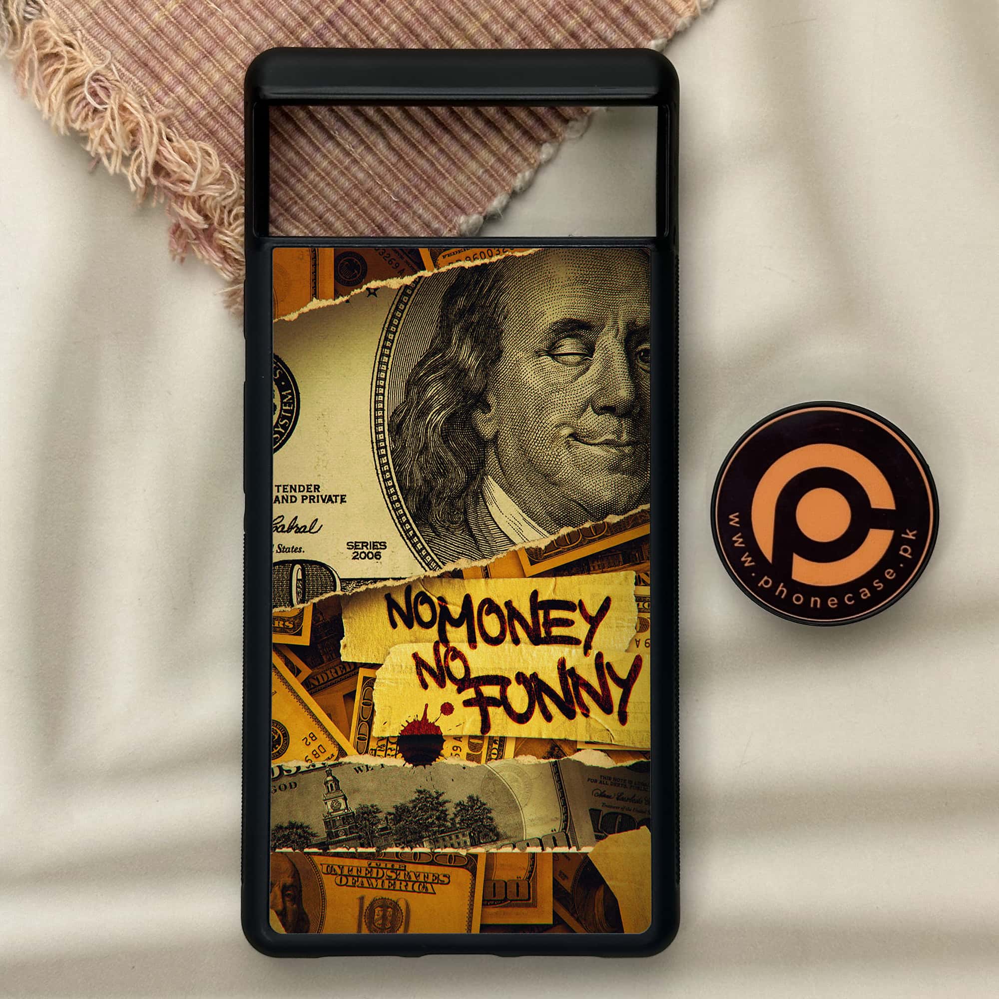 Google Pixel 6 - Dollar Series - Premium Metal Printed soft Bumper Shock Proof Case