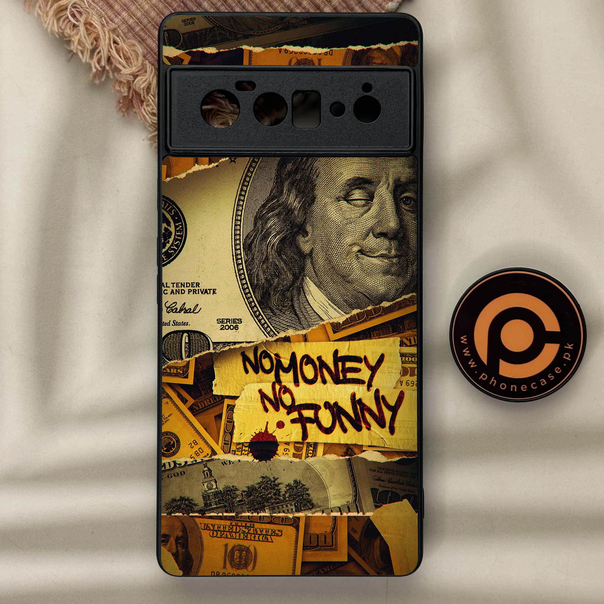 Google Pixel 6 Pro - Dollar Series - Premium Metal Printed soft Bumper Shock Proof Case